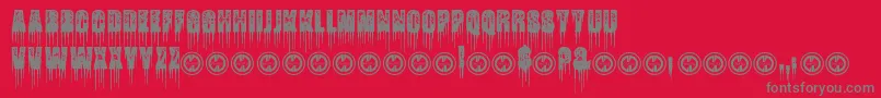 FatalFrostPersonalUseOnly Font – Gray Fonts on Red Background