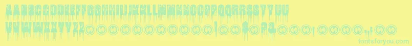 Więcej informacji o czcionce FatalFrostPersonalUseOnly Czcionka FatalFrostPersonalUseOnly – zielone czcionki na żółtym tle
