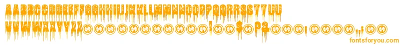 FatalFrostPersonalUseOnly Font – Orange Fonts on White Background