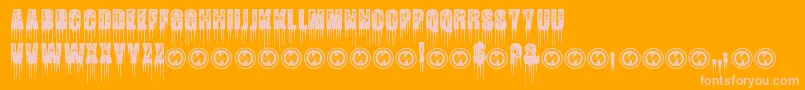 FatalFrostPersonalUseOnly Font – Pink Fonts on Orange Background