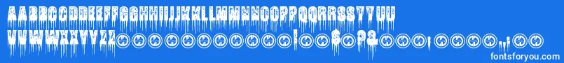 FatalFrostPersonalUseOnly Font – White Fonts on Blue Background