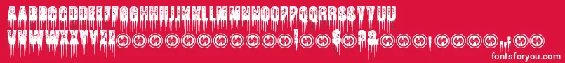 FatalFrostPersonalUseOnly Font – White Fonts on Red Background