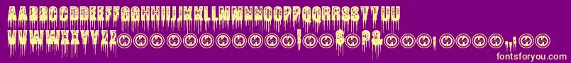 FatalFrostPersonalUseOnly Font – Yellow Fonts on Purple Background