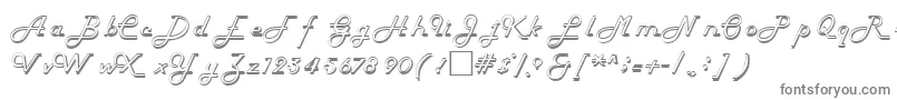 Шрифт HelenaRegular – серые шрифты на белом фоне