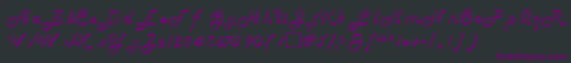 Шрифт HelenaRegular – фиолетовые шрифты на чёрном фоне