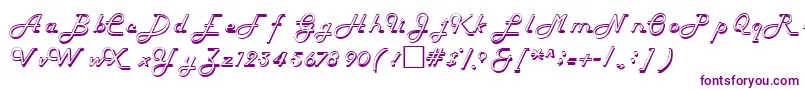 HelenaRegular Font – Purple Fonts on White Background