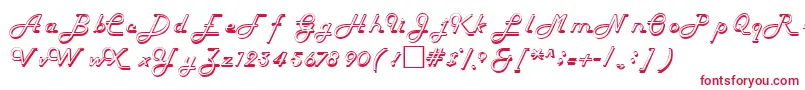 Шрифт HelenaRegular – красные шрифты на белом фоне