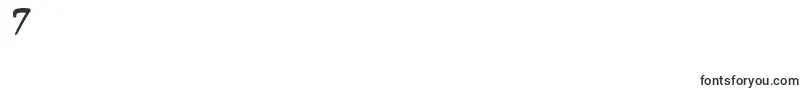 Шрифт MightyZeoCaps2.0Italic – шрифты цифры 7