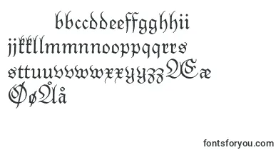 Monarchiatext font – danish Fonts