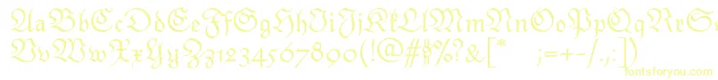 Monarchiatext-Schriftart – Gelbe Schriften