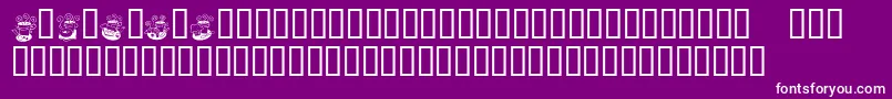 More about KrCoffeeDings Font KrCoffeeDings Font – White Fonts on Purple Background