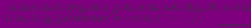 BehindScript Font – Black Fonts on Purple Background