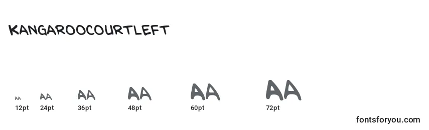 Размеры шрифта Kangaroocourtleft
