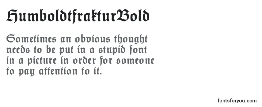 HumboldtfrakturBold-fontti
