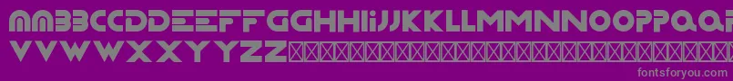 フォントCapsture – 紫の背景に灰色の文字