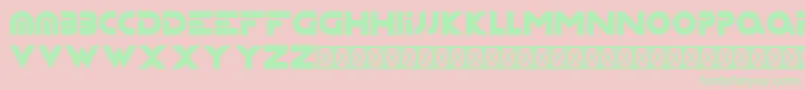 Capsture Font – Green Fonts on Pink Background