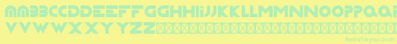 Шрифт Capsture – зелёные шрифты на жёлтом фоне