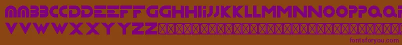 Capsture Font – Purple Fonts on Brown Background