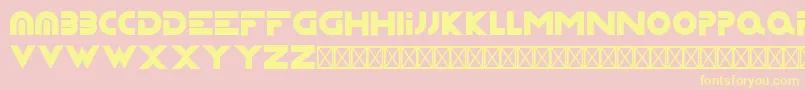 Capsture Font – Yellow Fonts on Pink Background