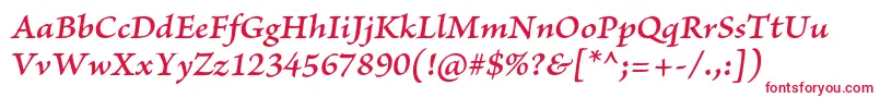 BriosoproSemibolditcapt Font – Red Fonts