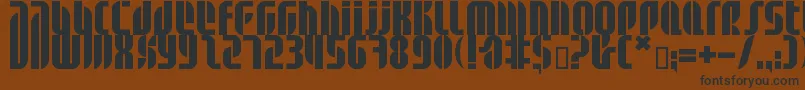 Bdalm ffy Font – Black Fonts on Brown Background