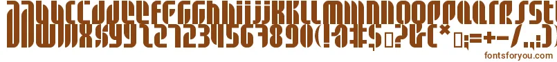 Шрифт Bdalm ffy – коричневые шрифты на белом фоне