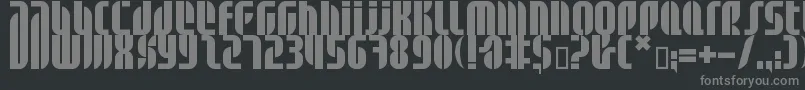 Шрифт Bdalm ffy – серые шрифты на чёрном фоне