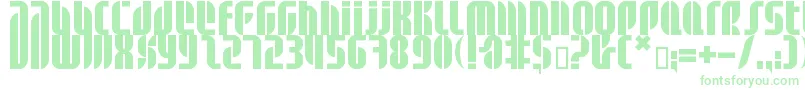 Шрифт Bdalm ffy – зелёные шрифты на белом фоне