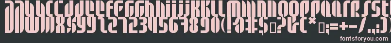 フォントBdalm ffy – 黒い背景にピンクのフォント