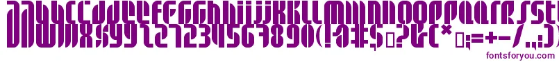 Шрифт Bdalm ffy – фиолетовые шрифты на белом фоне