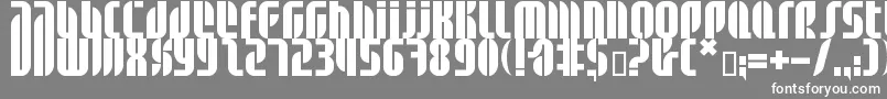 Шрифт Bdalm ffy – белые шрифты на сером фоне