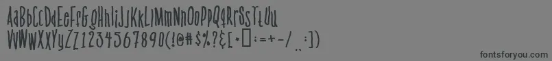 Venusflytrapthebug Font – Black Fonts on Gray Background