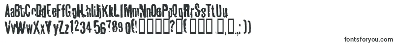 Шрифт Tablhoide – разрушенные шрифты