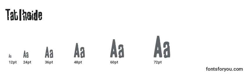Tablhoide Font Sizes