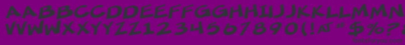 SfMincedMeatExtended Font – Black Fonts on Purple Background