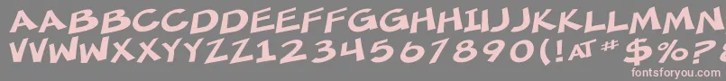 SfMincedMeatExtended Font – Pink Fonts on Gray Background