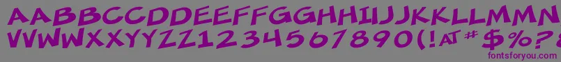 SfMincedMeatExtended Font – Purple Fonts on Gray Background
