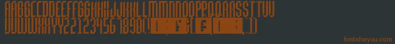 Beheaded Font – Brown Fonts on Black Background