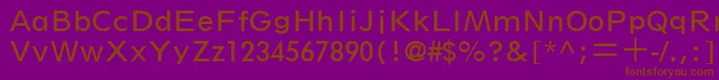 SpartanLtBookClassified Font – Brown Fonts on Purple Background