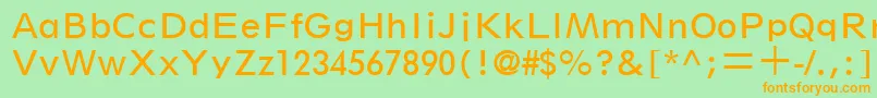 SpartanLtBookClassified Font – Orange Fonts on Green Background
