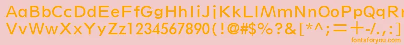 SpartanLtBookClassified Font – Orange Fonts on Pink Background