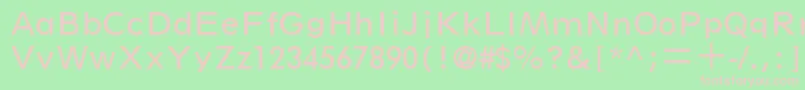 SpartanLtBookClassified Font – Pink Fonts on Green Background