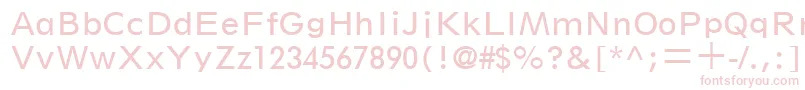 SpartanLtBookClassified Font – Pink Fonts on White Background