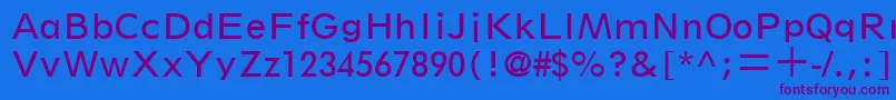 SpartanLtBookClassified Font – Purple Fonts on Blue Background