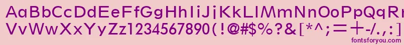 SpartanLtBookClassified Font – Purple Fonts on Pink Background