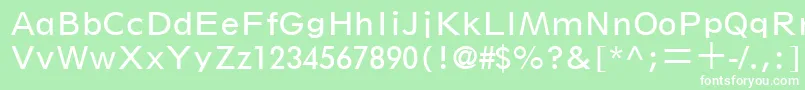 SpartanLtBookClassified Font – White Fonts on Green Background
