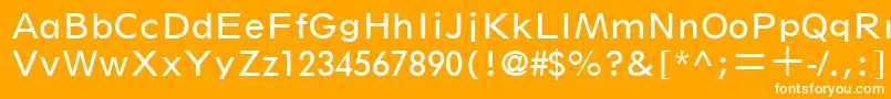SpartanLtBookClassified Font – White Fonts on Orange Background