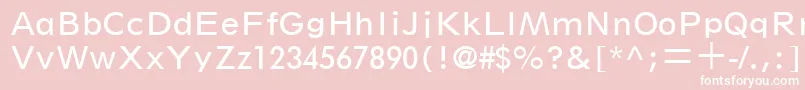 フォントSpartanLtBookClassified – ピンクの背景に白い文字