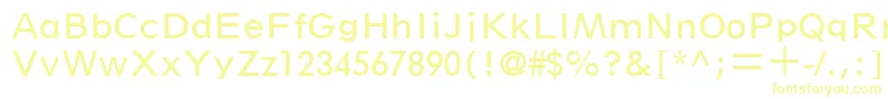 SpartanLtBookClassified Font – Yellow Fonts on White Background
