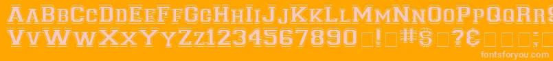 En savoir plus sur la police LettersweaterOutlineSsiNormal Police LettersweaterOutlineSsiNormal – polices roses sur fond orange